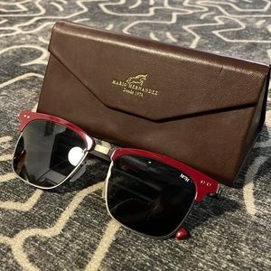 Mens/Women’s Mario Hernandez Sunglasses Red and Black Retro